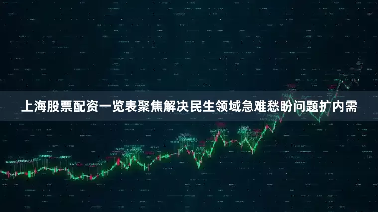上海股票配资一览表聚焦解决民生领域急难愁盼问题扩内需