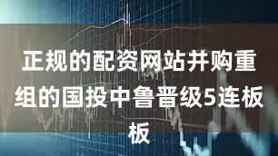正规的配资网站并购重组的国投中鲁晋级5连板