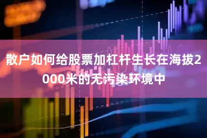 散户如何给股票加杠杆生长在海拔2000米的无污染环境中